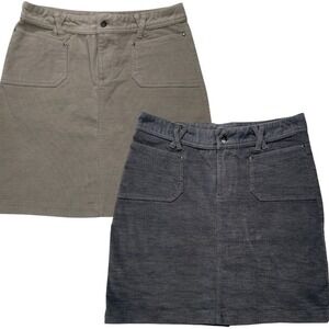 Merrell Women's 8 Corduroy‎ Skirt Bundle Gray Tan Outdoor Hiking Casual READ